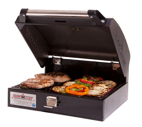 camp chef deluxe stainless steel bbq grill box|camp chef deluxe barbecue box.